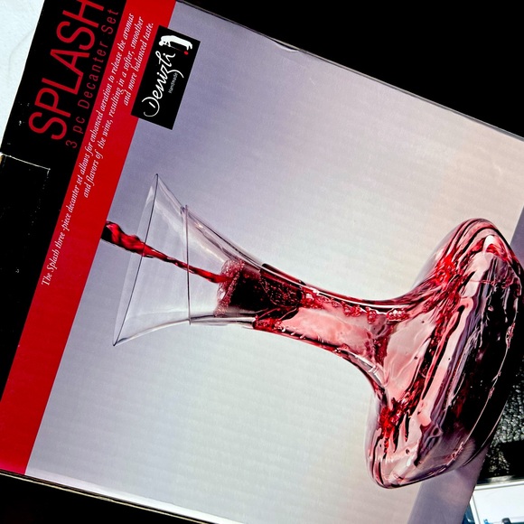 Denizli Splash 3 piece decanter set Made in turkey - Picture 1 of 2